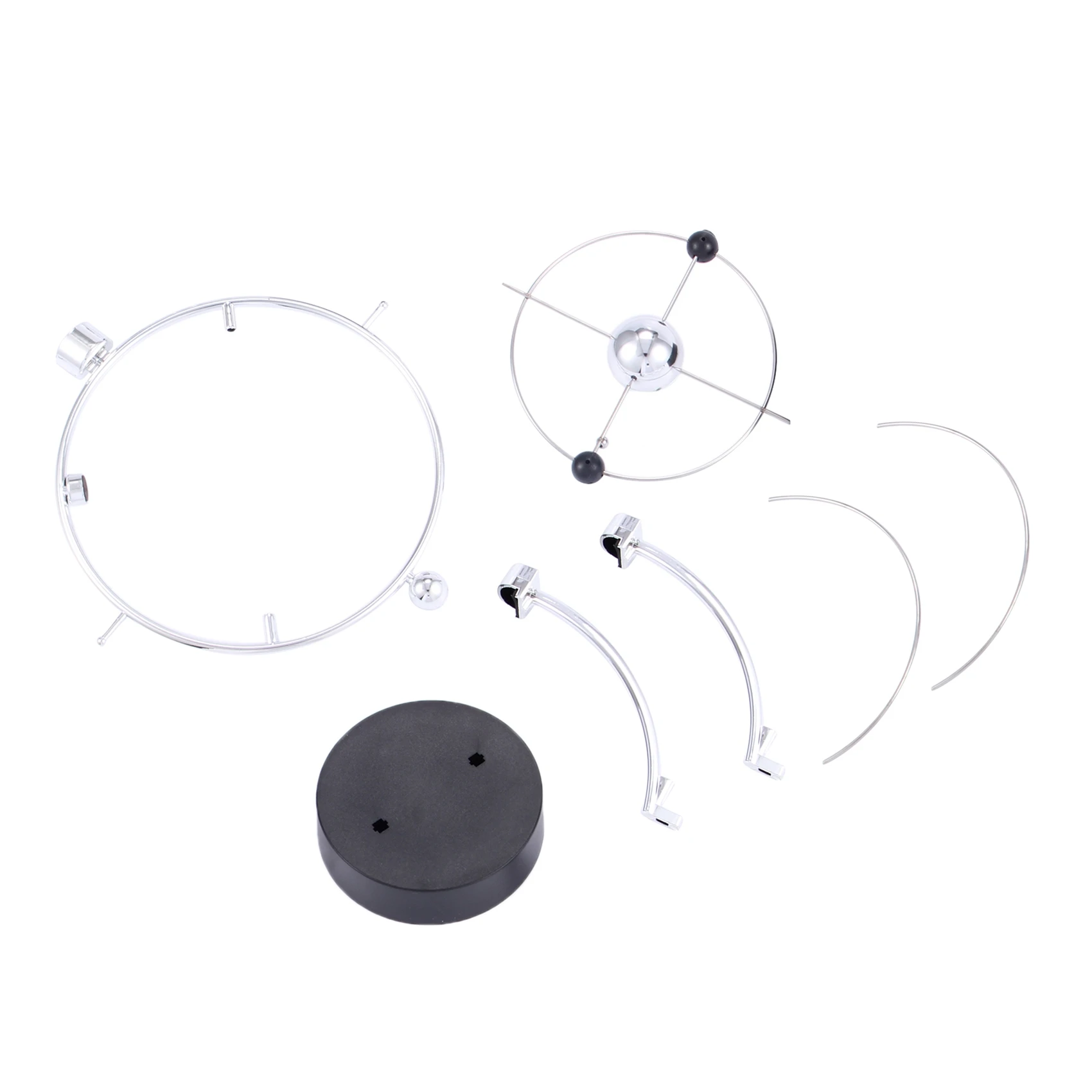 A93E-Perpetual Motion Desk Sculpture - Kinetic Art Galaxy Planet Balance Mobile - Magnetic Executive Office Home Decor Table