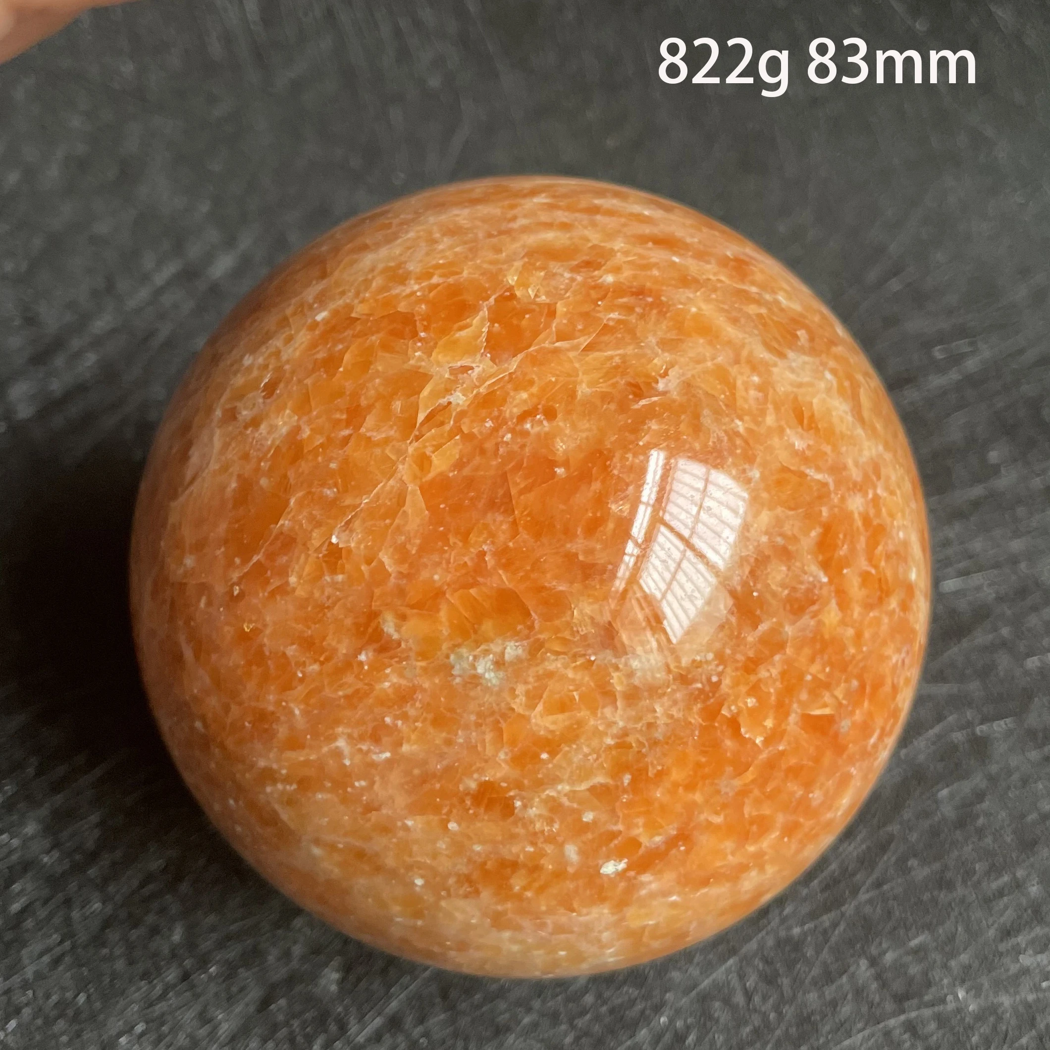 Natural Stone Sunstone Crystal Ball Polished Quartz Sphere Decoration Rock Gift Reiki Healing