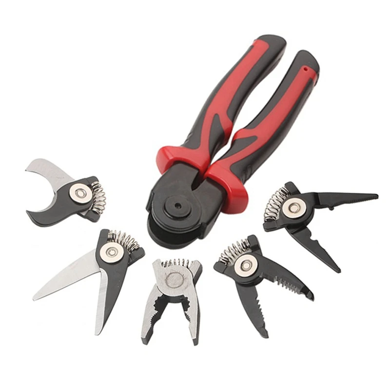 Combination Interchangeable Pliers Set Metal+Plastic Vise Set Tool Multifunctional Interchangeable Pliers Set