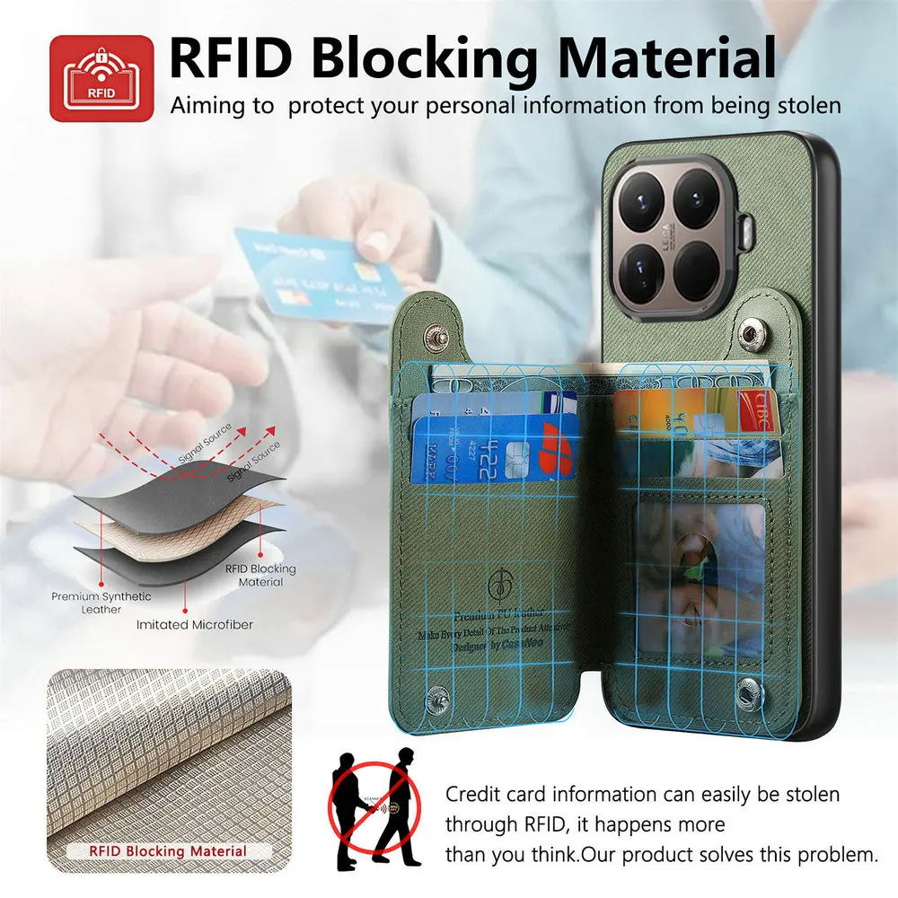 

For Motorola Edge 60 Pro Edge60 Fusion Card Cover RFID Leather Zipper Back Capa Motorola Moto Edge 60 Case Edge 60s Stylus 5G