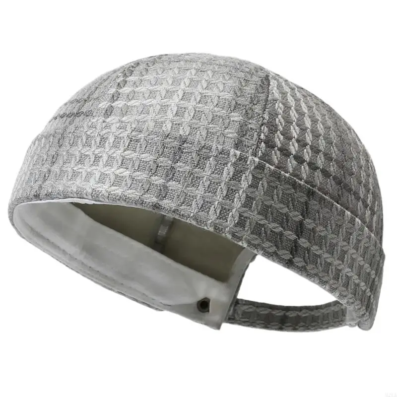 2026 New Trendy Checkered Pattern Snapbacks Hat Worker Sailor Brimless Hat Light Weight Comfortable For Daily Wear