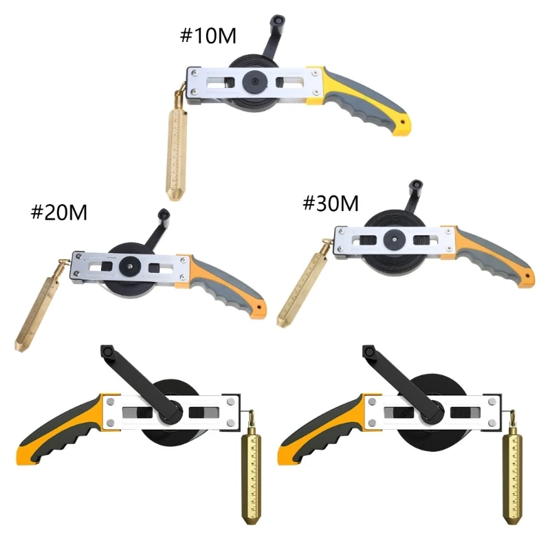 Oil Gauging Tapes Measuring Ruler Tape Measure Carbon Steel Rubber Handle Accuracy Oil Gauging Tape 5/10/15/20/30M Dropship