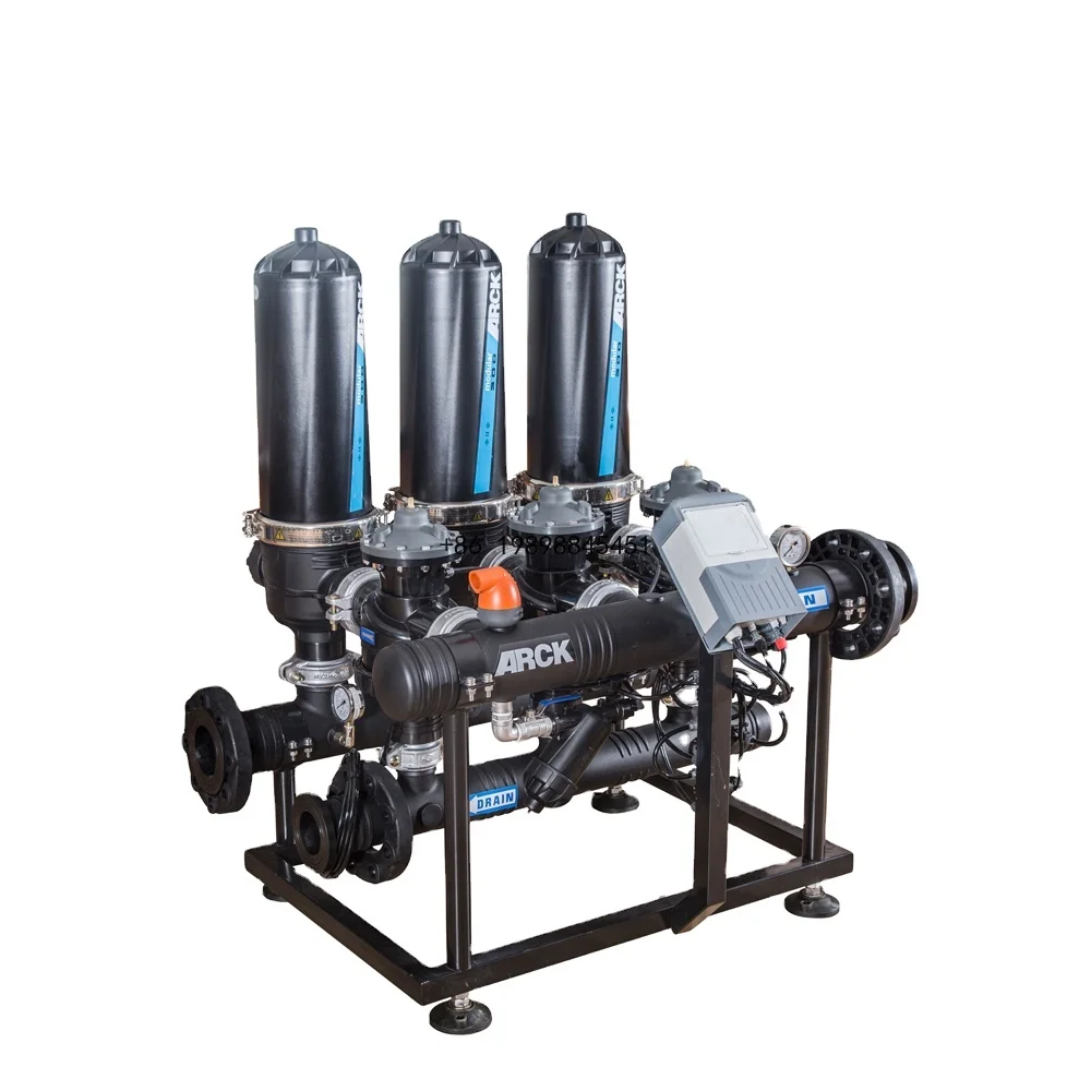 Automatic Backwash T Type Drip Irrigation Filter System Plastic Water-Saving Agricultural Equipment