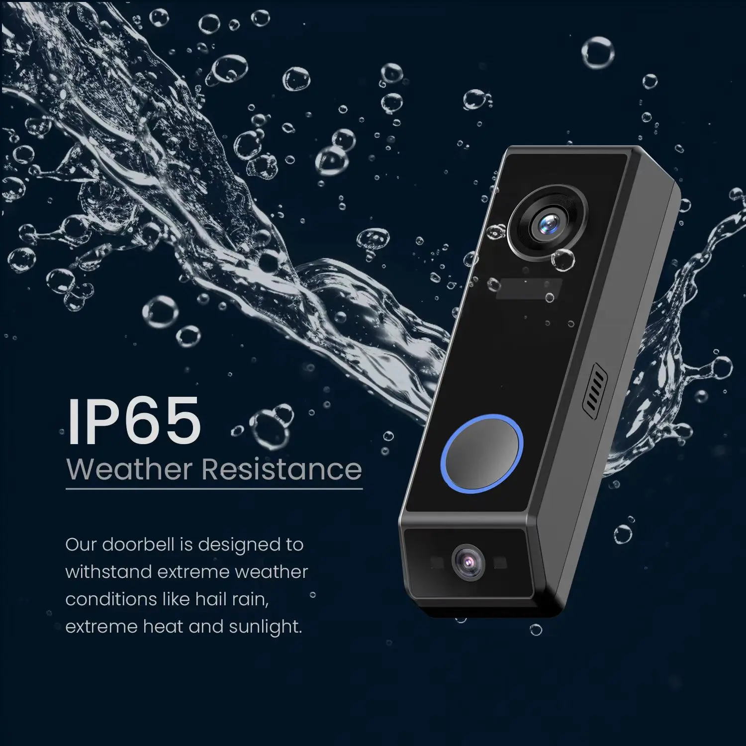 Timbre inteligente resistente al agua con cámara Dual de 5MP, videoportero de red, Audio bidireccional, batería Wifi, anillo de seguridad recargable