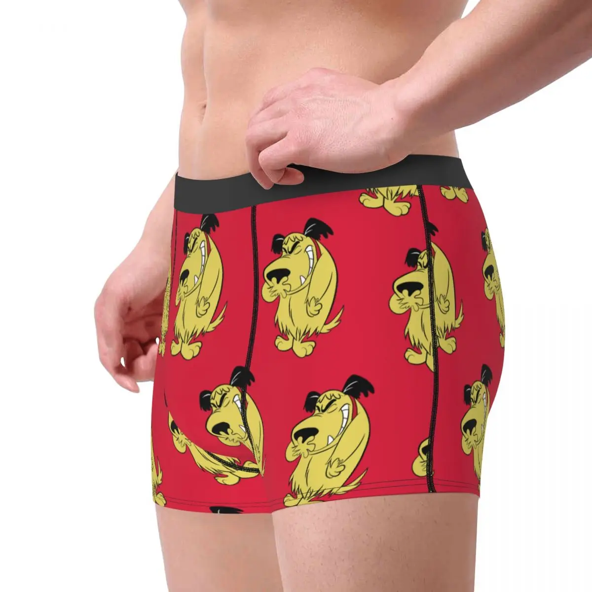 Man Wacky Races Dog Muttley Boxer Briefs Shorts Panties Breathable Underwear Laughing Dog Male Novelty Underpants