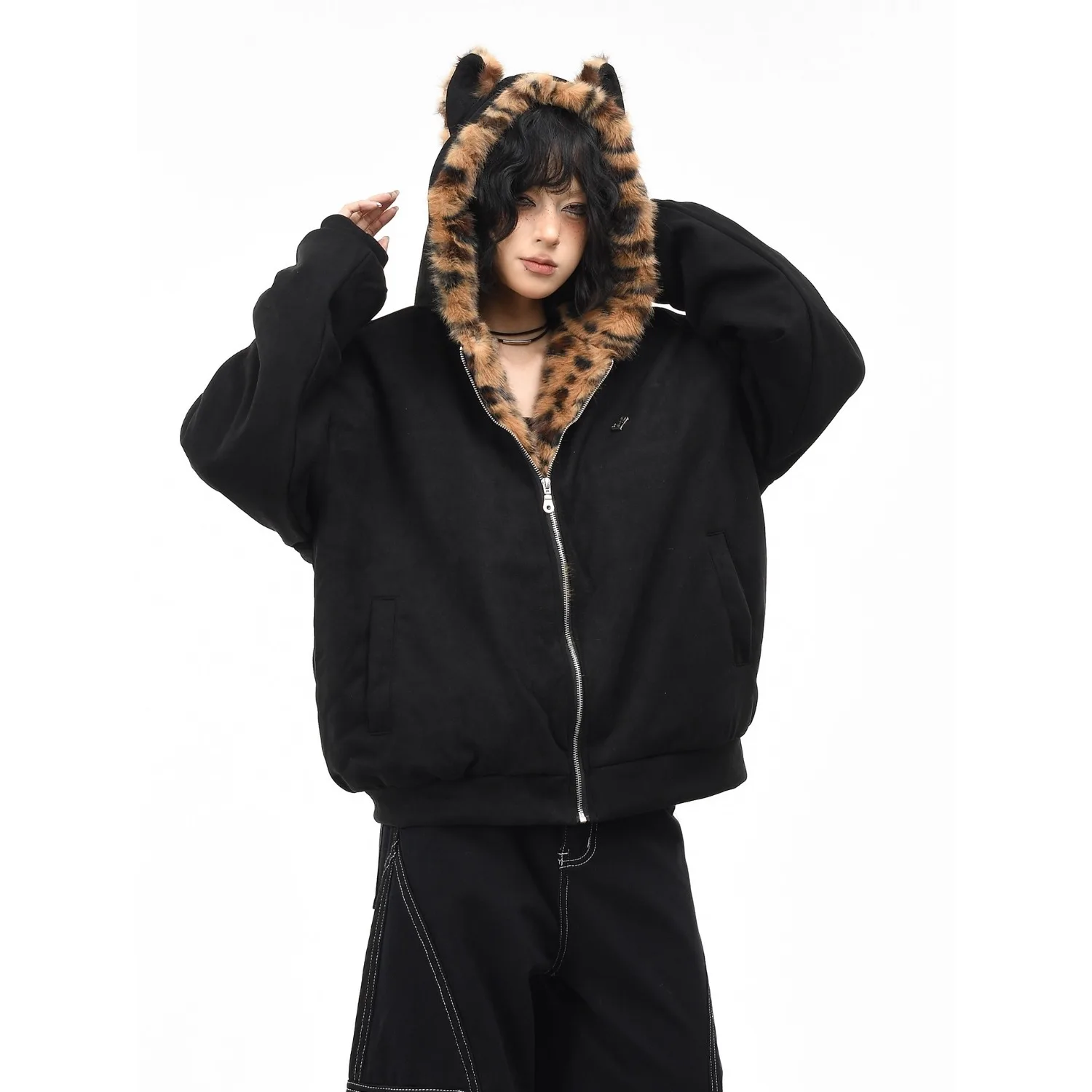 

Fur Collar Geniune Jackets Mens Cashmere Fitted Urban Park Western Padding Coat Stylish Comfort Menswear Goods Embroidery Woole