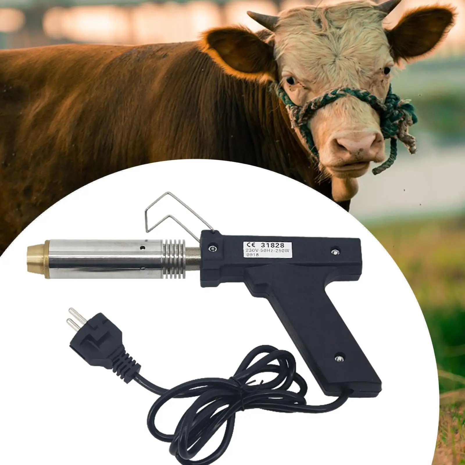 Electric Dehorner for Cattle Easy to Use Livestock Equipment Cattle Lamb Farm Dehorning Tool Horn Remover for Goat Calf Sheep