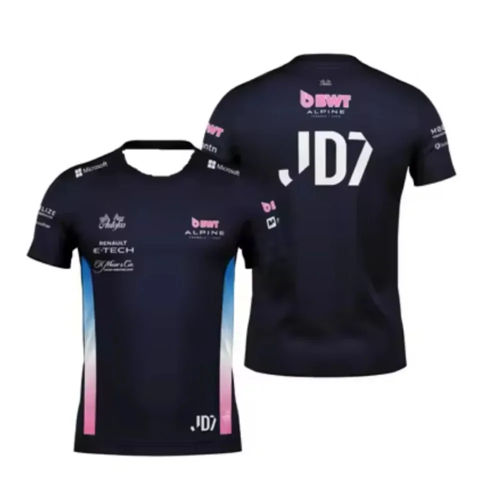 

2025 Men's Motorcycle Alpine Team Breathable Fast Drying Fashion T-shirt