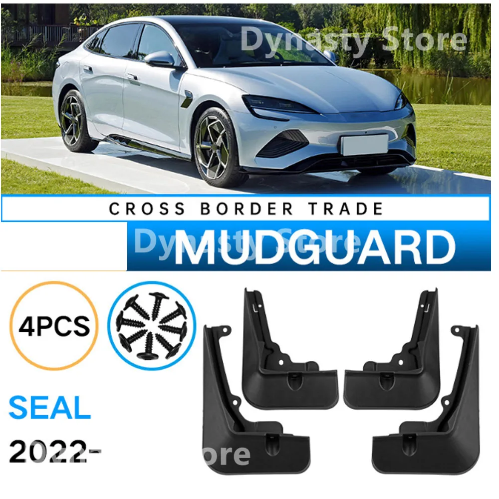 

Car Mudguards For BYD SEAL atto 4 EV DMI ABS Mud Guards Fender Flare Mudflaps Exterior Parts Auto Accessories