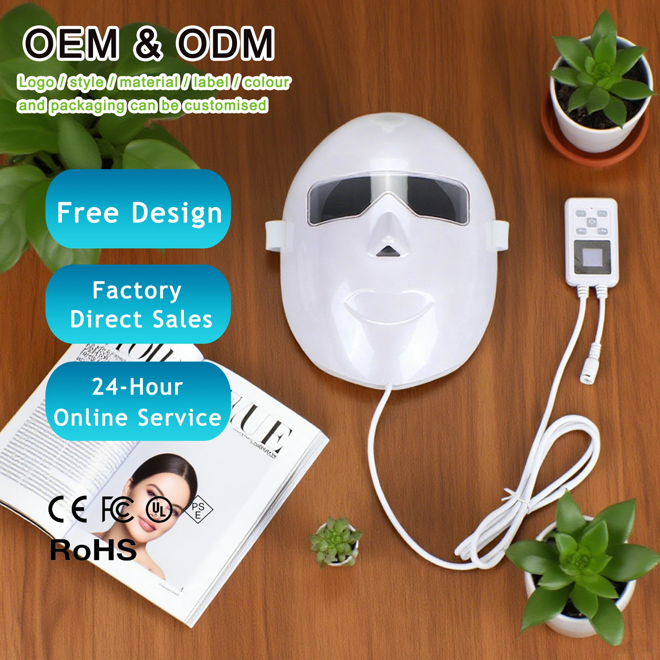 Smart Library Hydrogen Generator Full Face Home & Salon Use Beauty Device Seven-Color Plastic Hydrogen Oxygen Jet Cold Facial Hy
