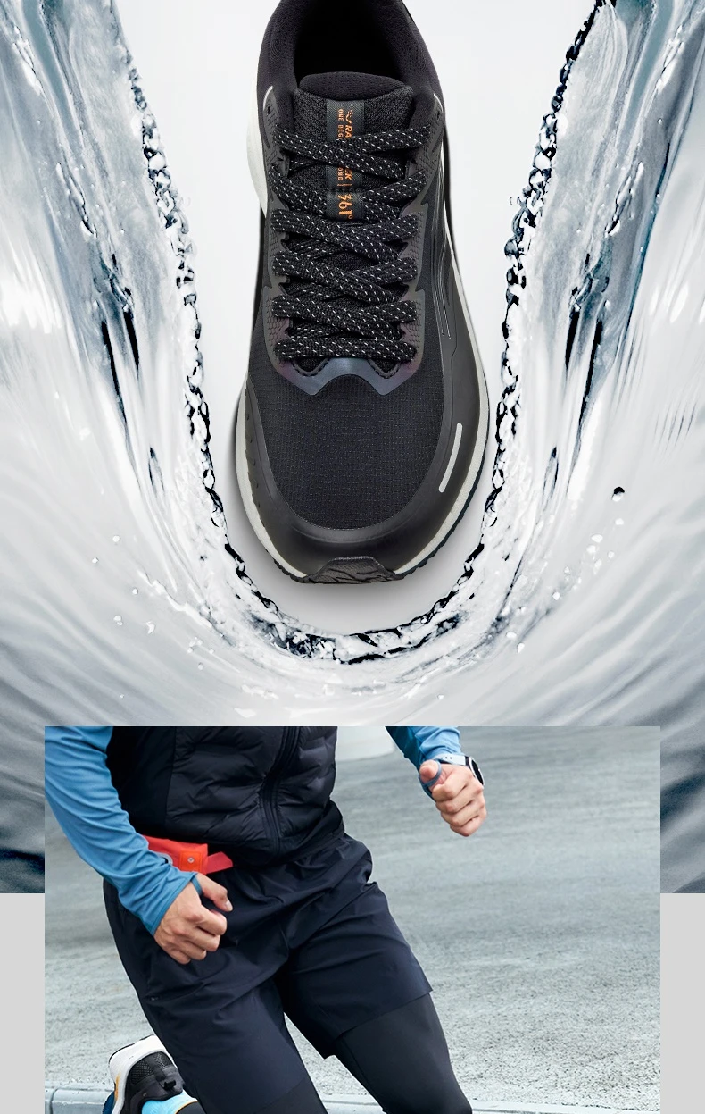 361 Degrees Rainblock 8.0 Herren-Laufschuh, neuer Mesh Airy Grippy, wasserabweisender, stoßdämpfender Jogging-Sneaker für Herren 672532226 – Detail 8