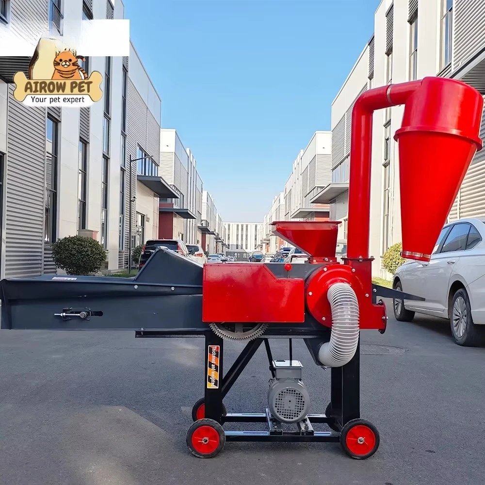 Efficient Electric Forage Chopper Grain Crusher Chaff Cutter Grinder for Farm Poultry Pig Cattle Feed Prep