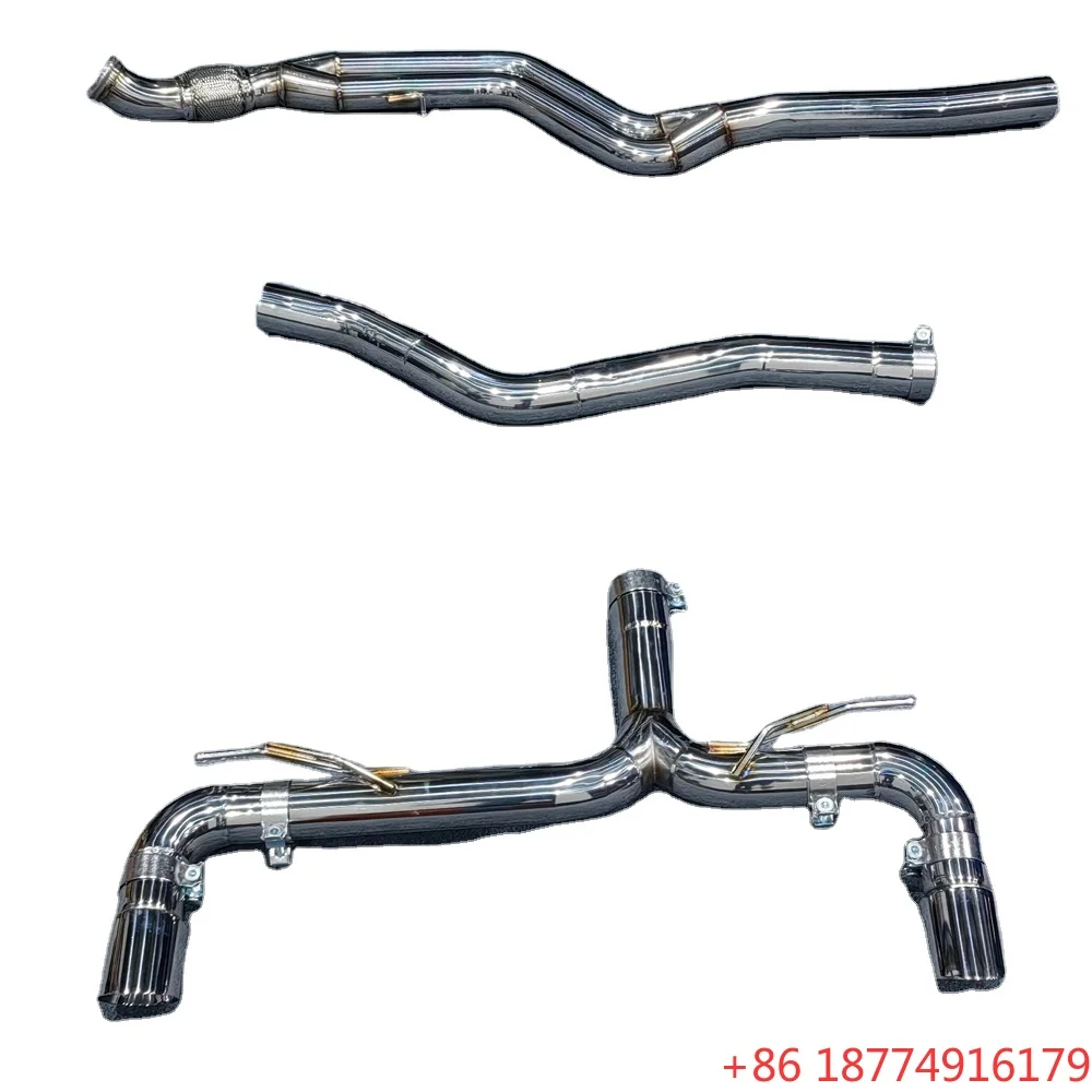 Заводские OEM-системы выхлопа Catback для BMW M135/M235i/M235 N55 F40 3.0t 2013 года выпуска и новее, из нержавеющей стали SS304, с глушителем/без глушителя