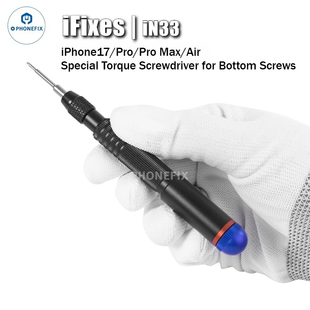 IFixes IN33 New Special Torque Screwdriver with 4IP Bit for IPhone17/Pro/Pro Max/Air Phone Bottom Screws Dismantling Repair Tool