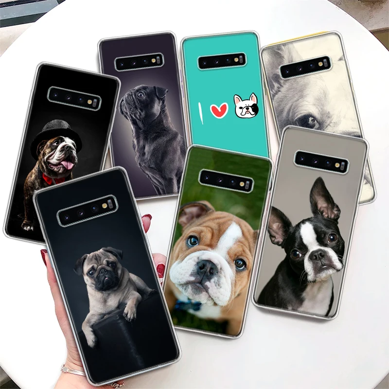 french Bulldog dog animals Phone Case For M12 M21 M30S M31S M32 M51 M52 Note 10 Lite 20 Ultra 9 8 + J4 J6 Plus J8 Soft Cover Coq