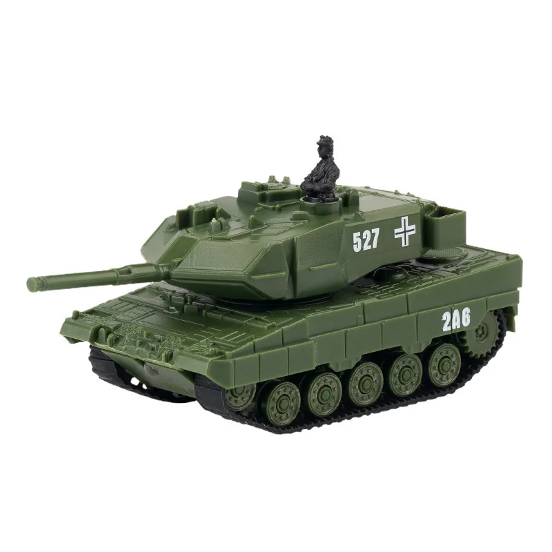 Tanque mini leopardo blindado, tanque giratório de 360 graus, modelo 2.4g, carro de controle remoto, bateria rotativa com luz, brinquedo, presente de aniversário