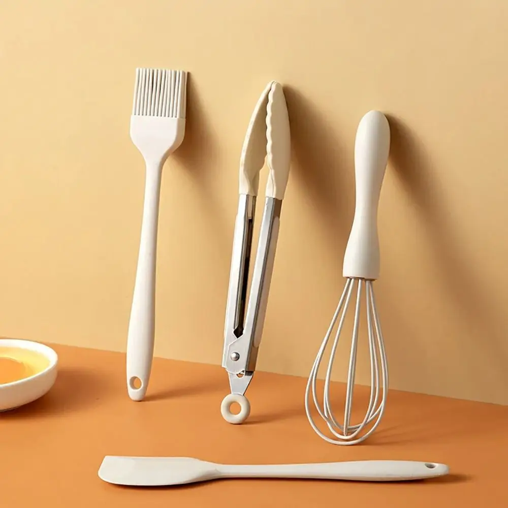 4 قطعة/المجموعة جديد مقاومة للحرارة أواني الطبخ مجموعة غير عصا الأرز ملعقة شوربة الخبز مكشطة ملعقة قاعدة الملاعق أدوات الطبخ #5