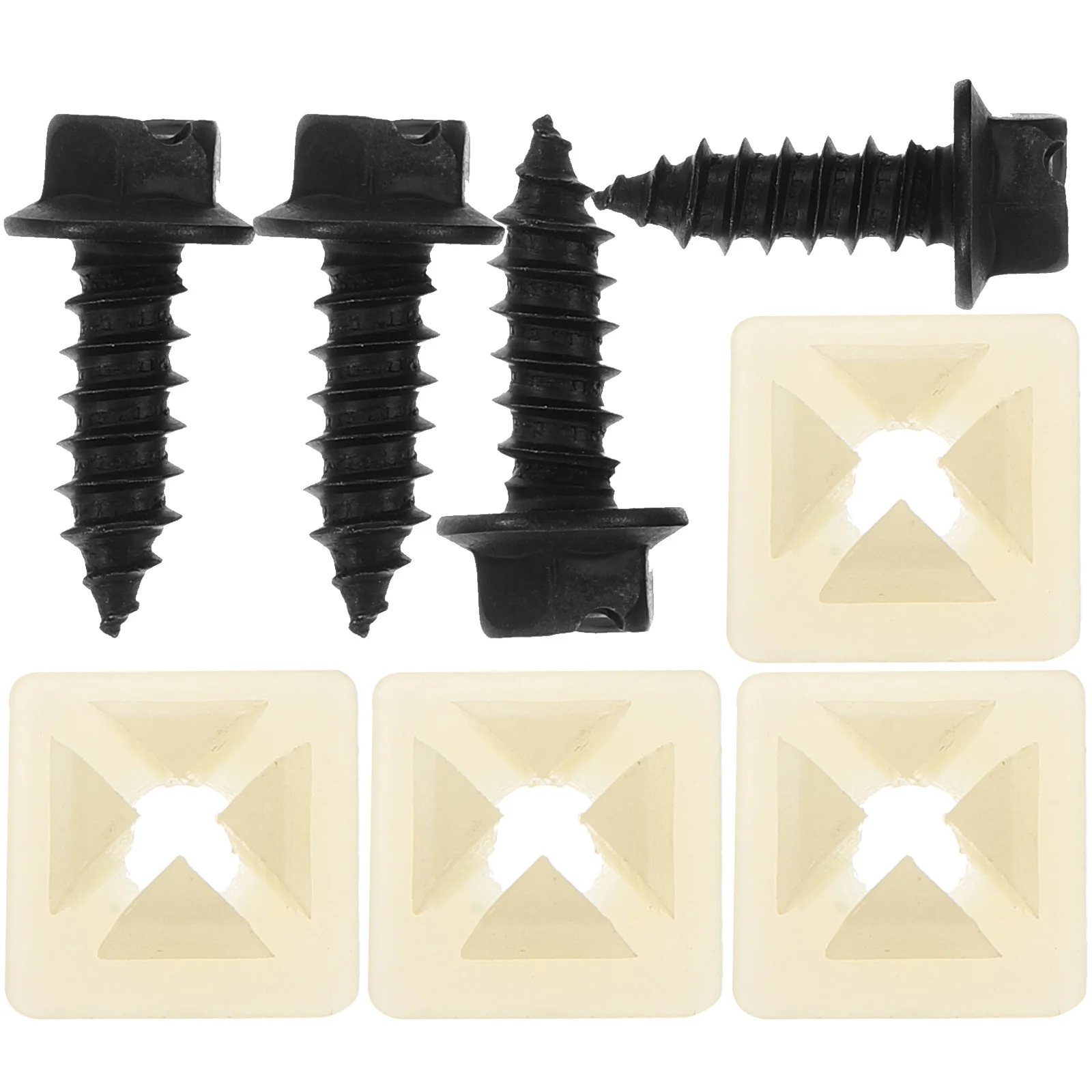 

Car Accessories License Plate Screws Place Fixing Clips Frame Fasteners Mounting Kit