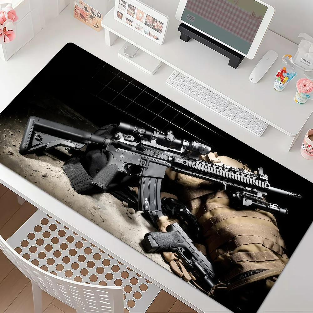 The G-gun Pattern Mouse Pad Anti Slip Rubber Edge Locked Thickened Laptop Gaming Desk Mat