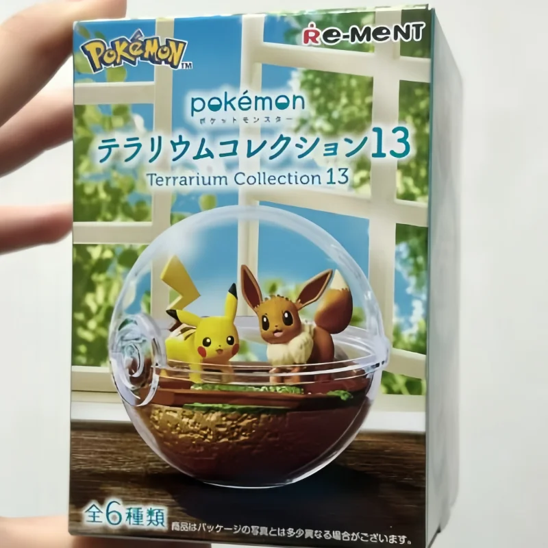 

Подлинная Re-Ment аниме фигурка покемона, игрушка-террариум, эльфийский шар, коллекция 13, Пикачу Джостеон Осакоотт, мультяшная модель, украшение, подарок