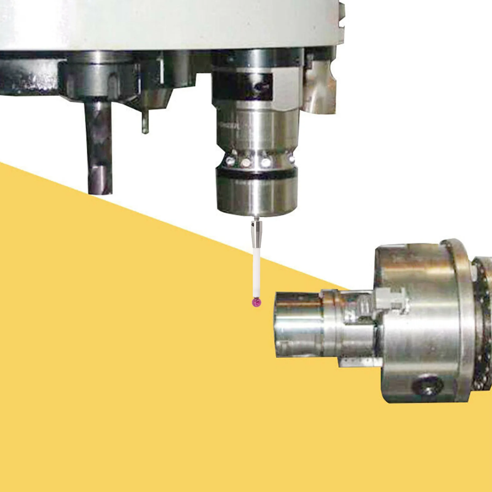

50mm Length Probe CMM Touch Probe Threaded Handle High Quality Material Long Service Life No Wear Stainless Steel Head