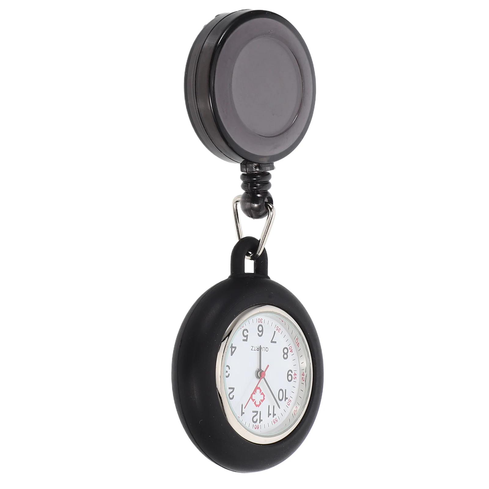 

Nurse Watch Pocket Clip on Badge Reel Hanging Student Accessories Girls Durable Smiling Face Clear Number Accurate Time