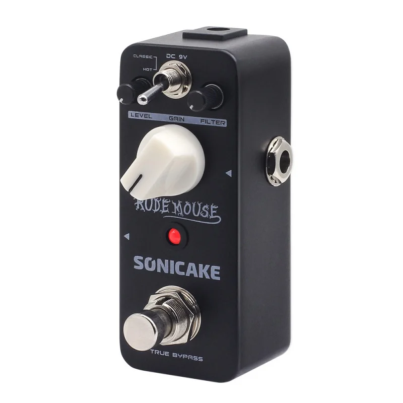 SONICAKE Rude Mouse True Bypass Underground Overdrive Distortion Fuzz Guitar Effects Pedal QSS-18