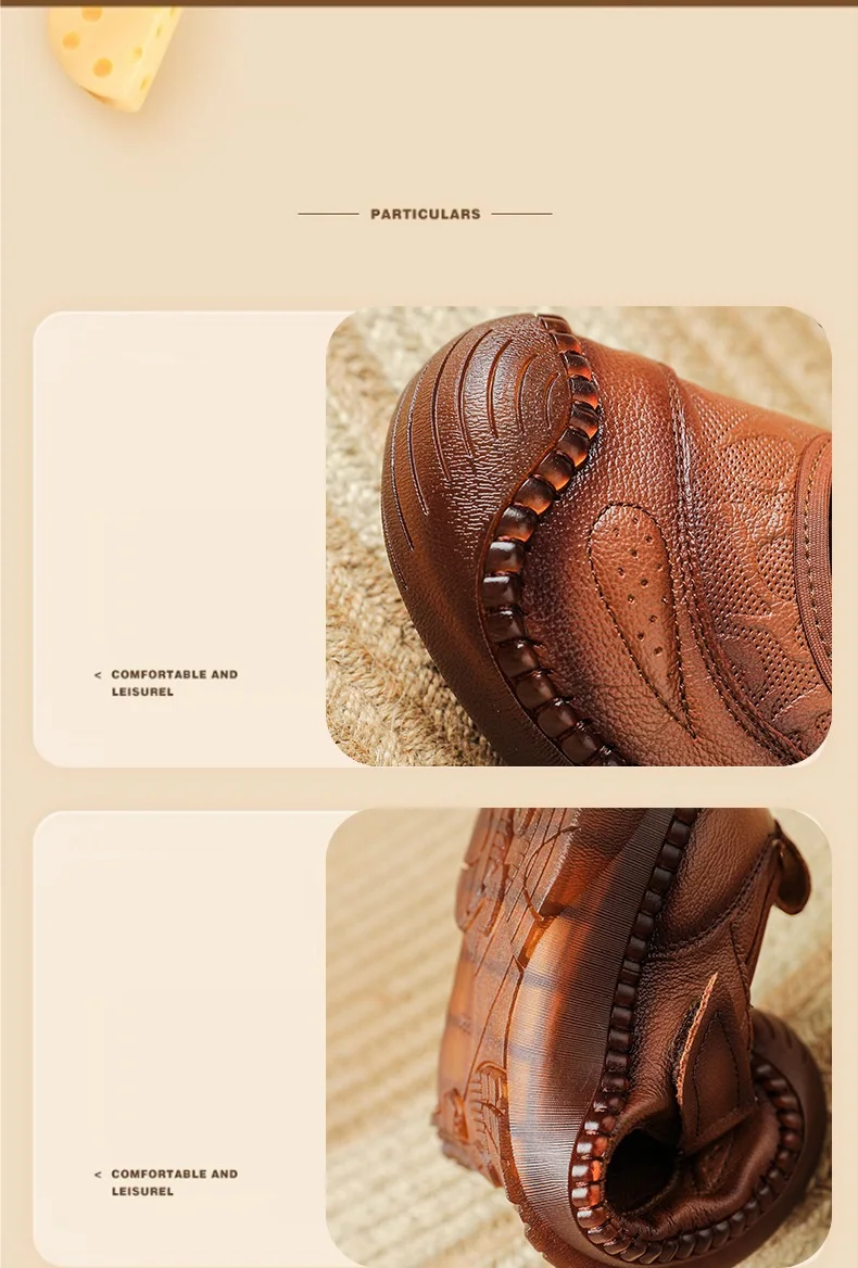 New Authentic Leather Flats Women Durable Mary Jane Shoes Autumn Shallow Flats Ladies Anti Kick Moccasins Female Brown Flats