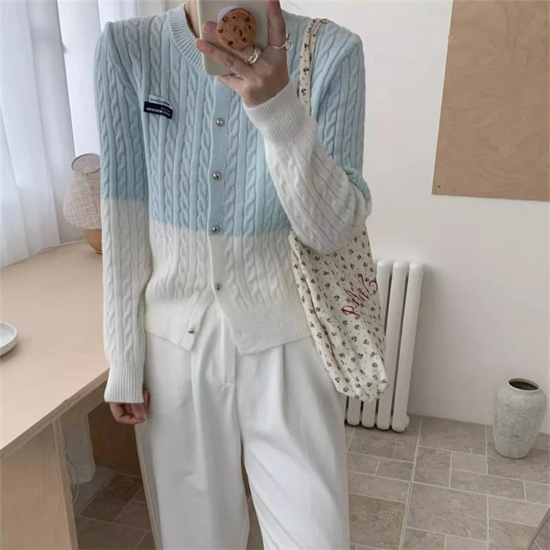 Dalong Women's Sweater Unique Sle No Pilling ular Trend Knitwear Winter Long Sve round Ne Regular Fit Autumn Winter