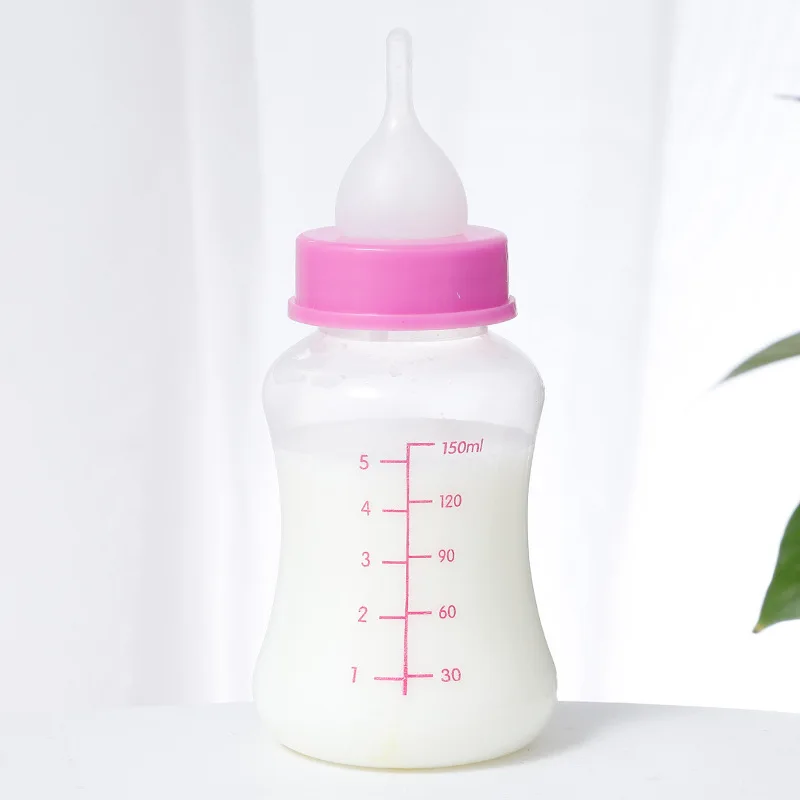 60/150ml Pet Feeder for Small Dogs Cats Newborn Puppy Dog Kitten Cat Milk Water Bottle Dog Feeding Accessories mascotas Products