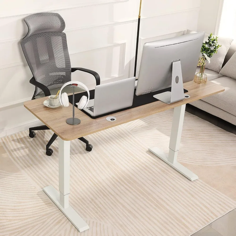 مكتب قائم كهربائي 70 × 27 بوصة ارتفاع قابل للتعديل الجلوس مكتب الوقوف للمنزل مكتب الكمبيوتر محطة العمل الذاكرة المسبقة مع