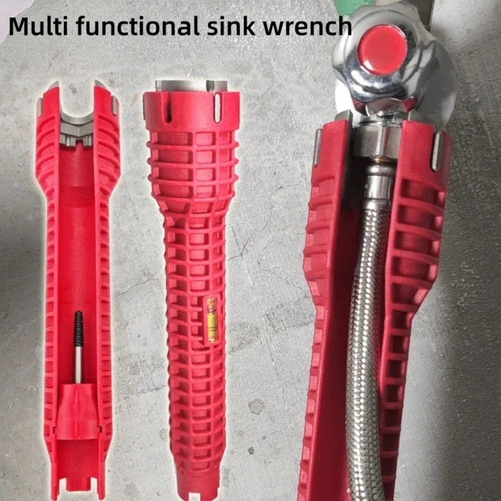 Multi-Functional Bathroom Wrench Plastic Pelvic Floor Leading Sleeve Disassembly Faucet Pipe Sink Dedicated Installation Tool