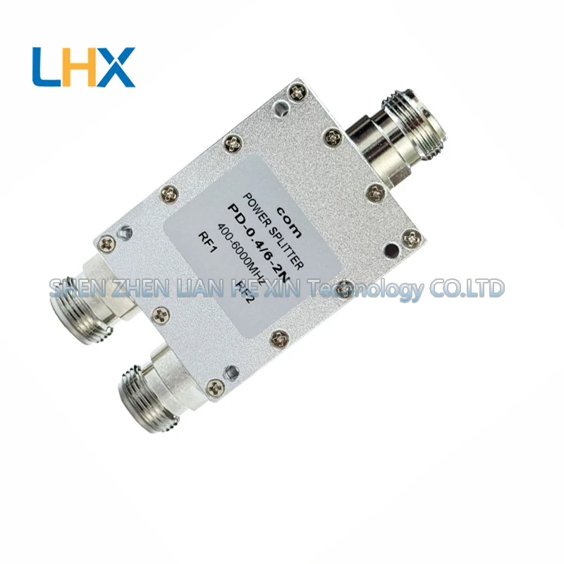 Microstrip power divider 0.4 - 6 GHz RF coaxial N-type two-way WiFi/2.4/5.8G splitter/combiner new in stock