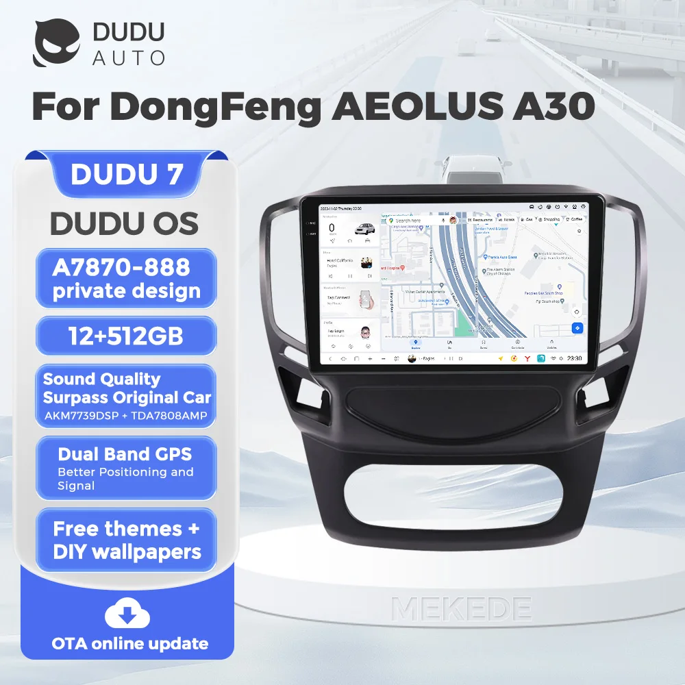 DUDU7 A7870 YL888 8Core 12+512G GPS 2Din Android Car Radio Stereo Player For DongFeng AEOLUS A30