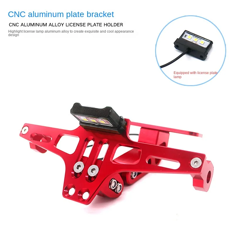 For Honda SUZUKI Kawasaki MT07 MT09 MT10 R1 Motorcycle Rear License Plate Mount Holder Turn Signal Lights Aluminum Alloy Bracket - view 4