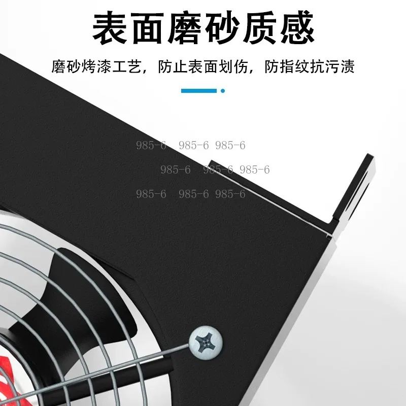 1U Cabinet Ventilation Cooling Fan, Rack Type Intelligent Temperature Controlled Radiator for Power Amplifier Switch