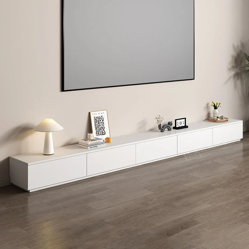 Classic Minimalist TV Stand Space Saving Collectable Media Console Display Decorative Mobile TV Living Room Cabinet Furniture