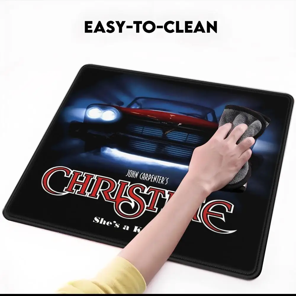 Halloween C-Christine  Mouse Pad Small Desk Pad Desktop Computer Keyboard Wireless Mouse Boy Gift for Play games Coasters