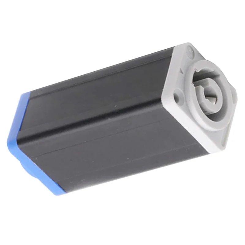SUNRI-20X LED Powercon AC Coupler Adapter Extender Connector Hoge kwaliteit Speakon Panel Mount Rechte Adapter Blauw naar Wit