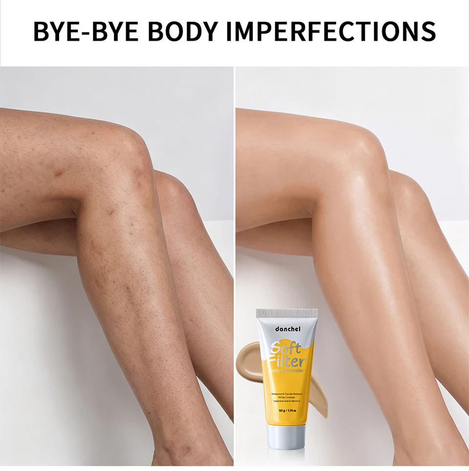 Body Concealer Waterproof Transfer Resistant Long Lasting High Coverage Natural Finish Makeup for Scars Spots Veins Tattoos