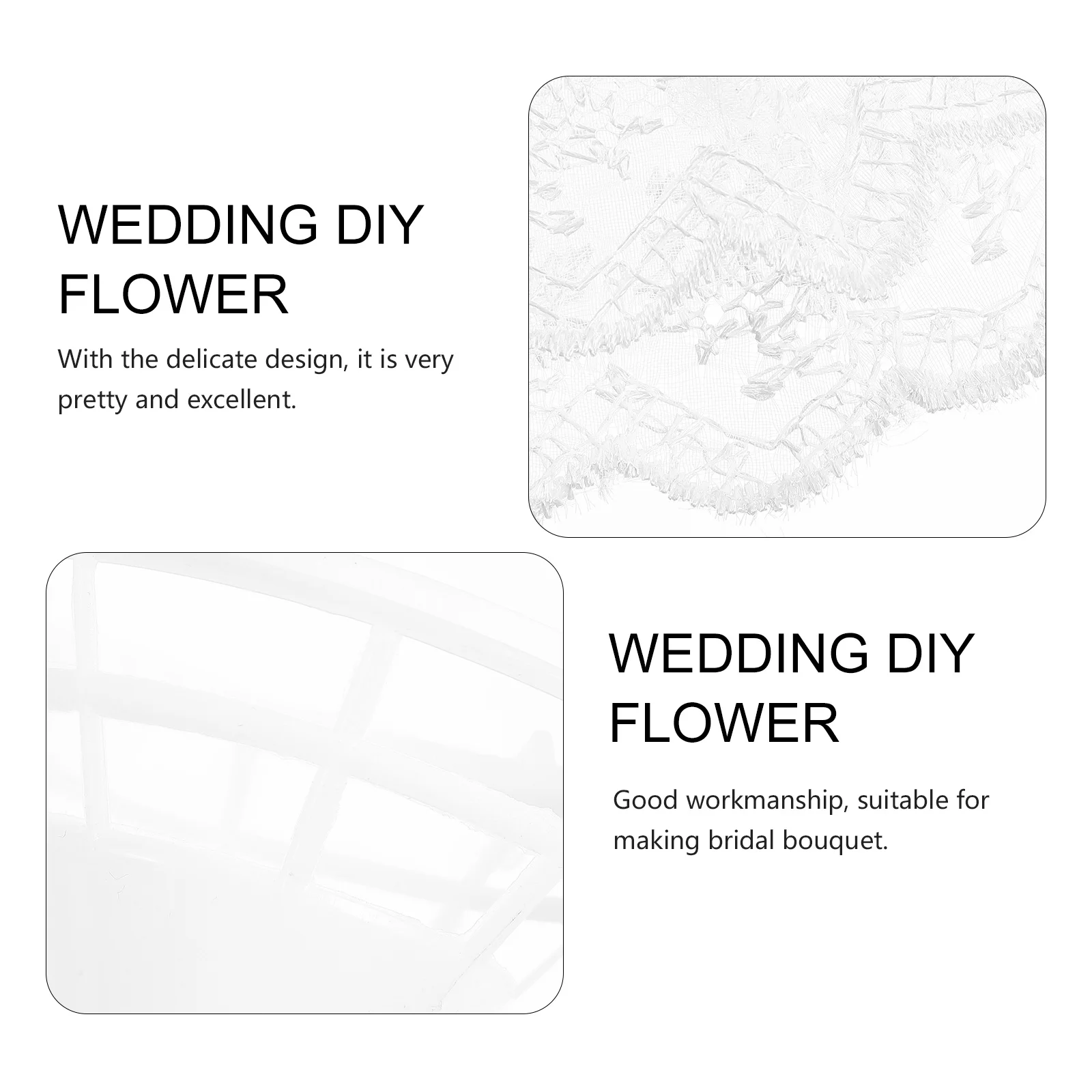 

1 Set Diy Wedding Bridal Bouquet Decor Romantic Handmade Lace Floral Arrangement Unique Party Gift For Home Office Decoration