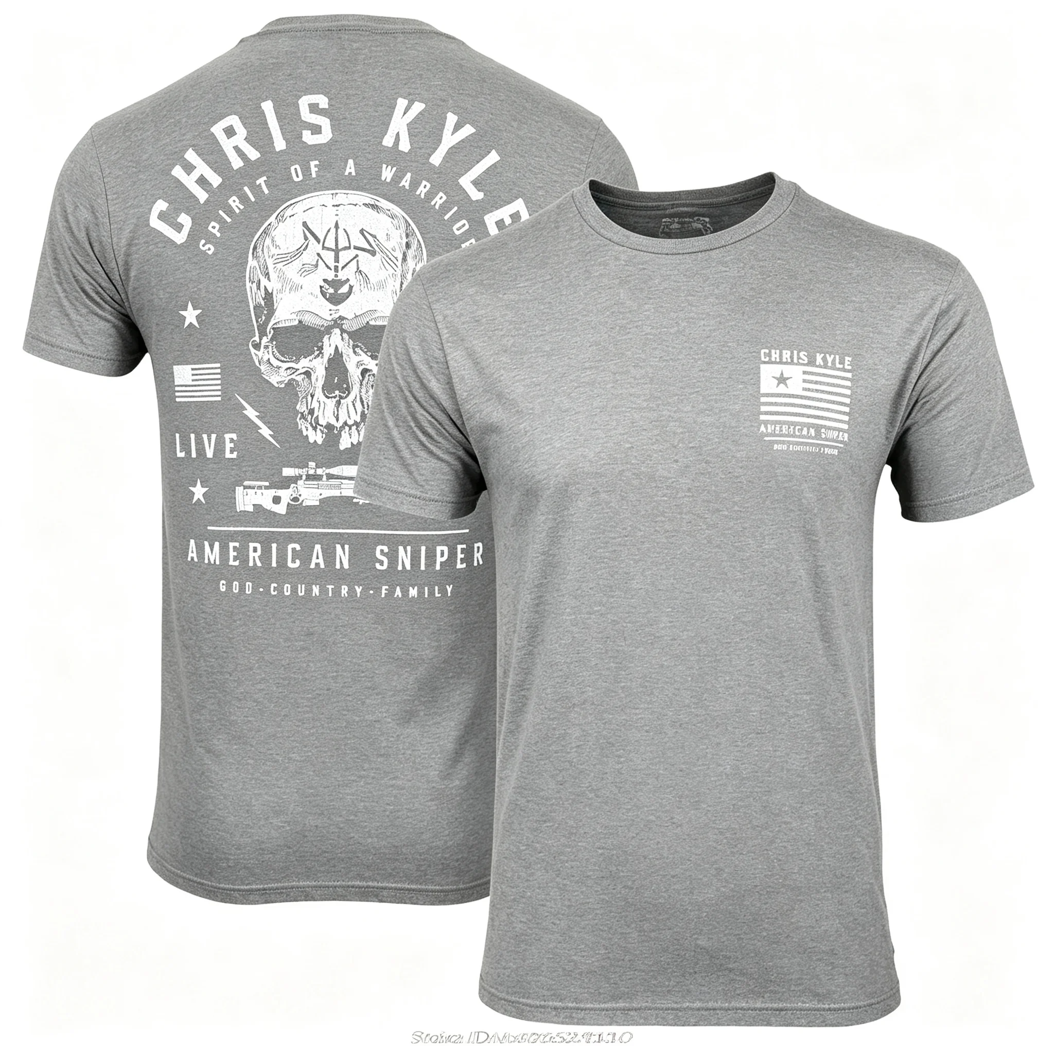2026 Vintage Warrior Skull Badge Graphic Print T-Shirt Kids Adults Crew Neck Short Sleeve Tee Tactical Casual Tops