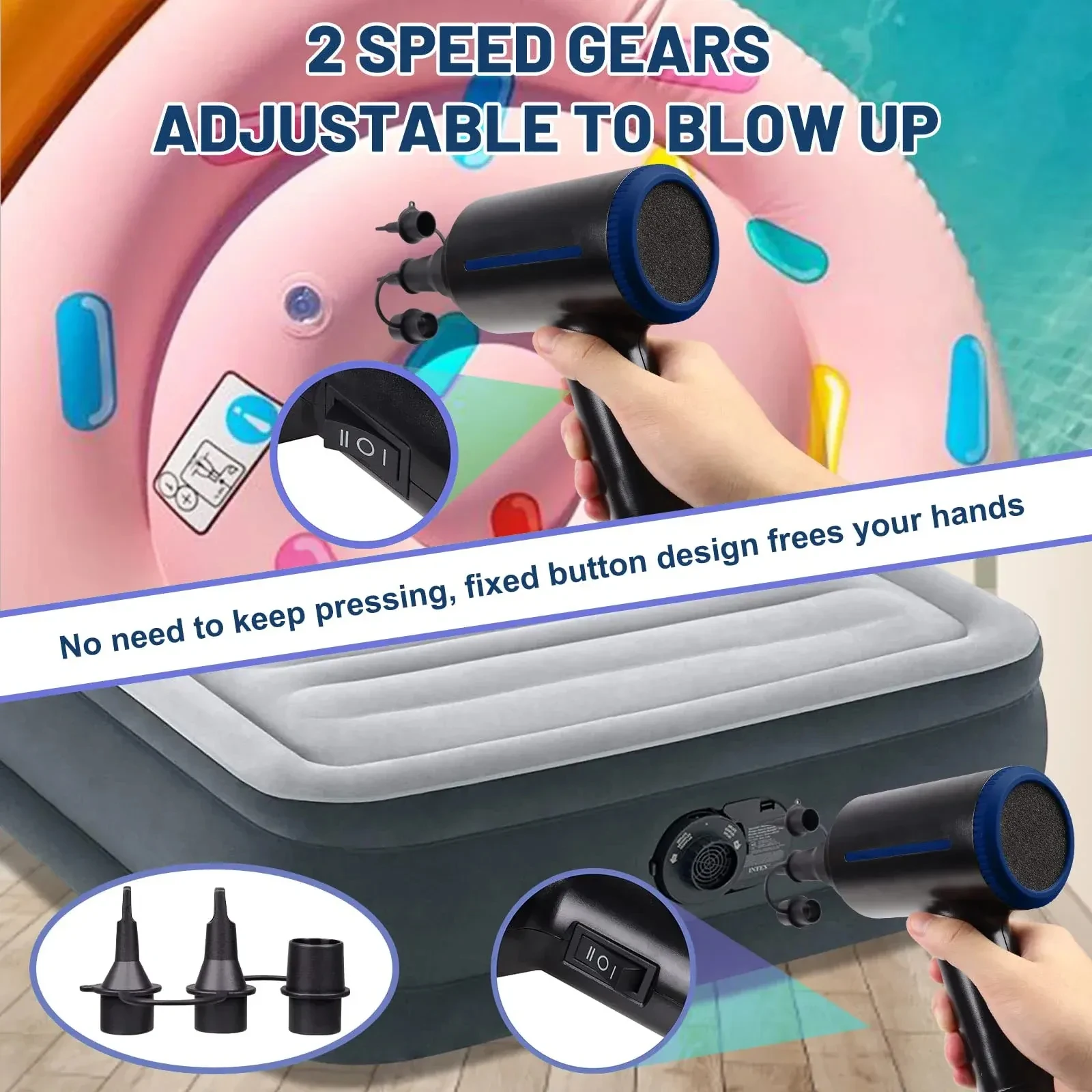 منفاخ هواء كهربائي لمنظف الكمبيوتر ، منفضة لاسلكية ، علبة مضغوطة ، جامع الغبار ، تنظيف لوحة مفاتيح الكمبيوتر