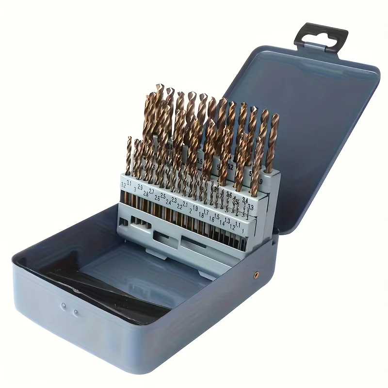 51-teiliges Mikro-Kobalt-Bohrerset, Gerade Schaftbohrer aus HSS-Co für Kupfer, Gusseisen & Aluminium DIY-Bearbeitung mit Koffer – Detail 9
