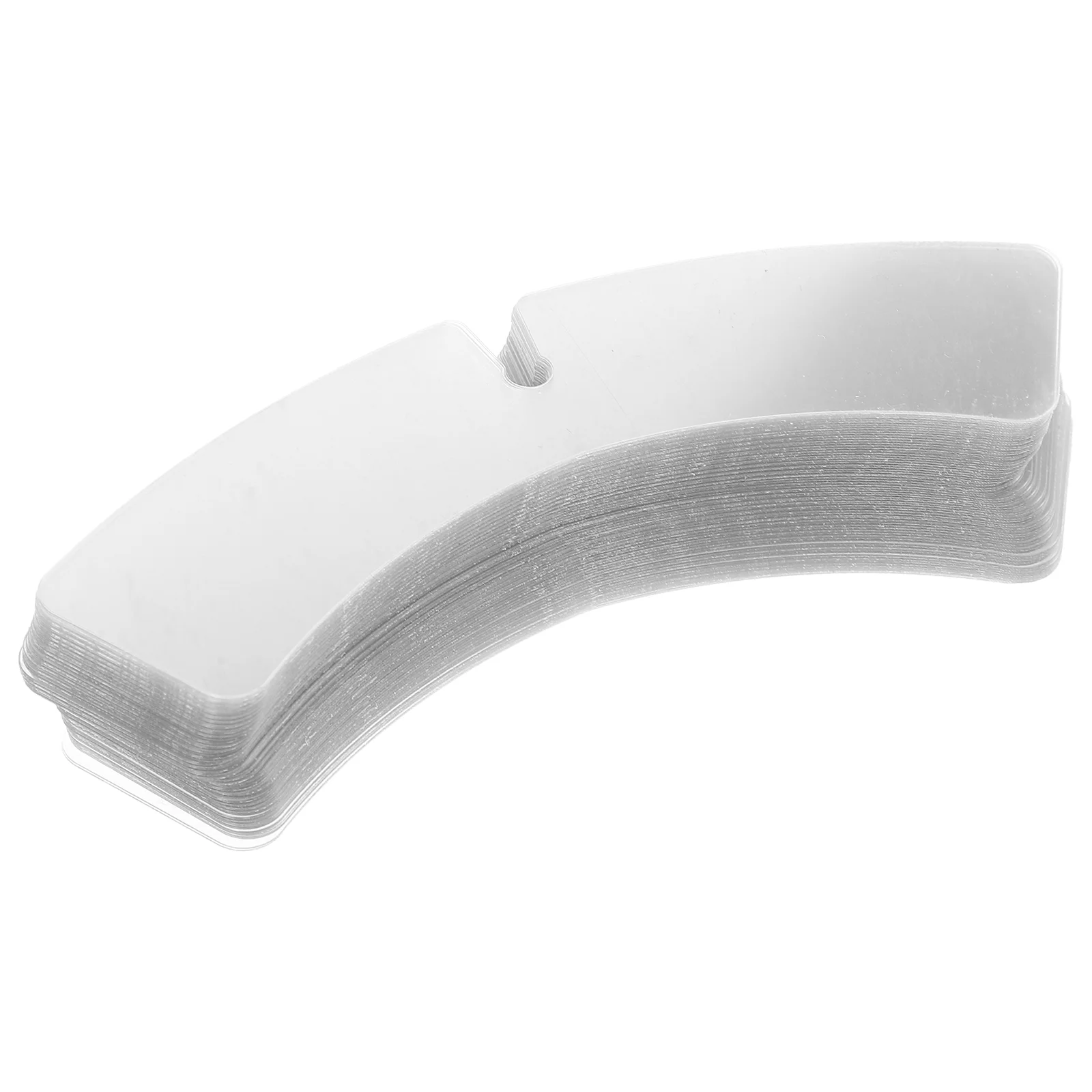 100 Uds. Pieza de soporte de cuello moldeador, estantes de ropa para hombre, extensor de plástico con botón para inserciones de camisas de vestir