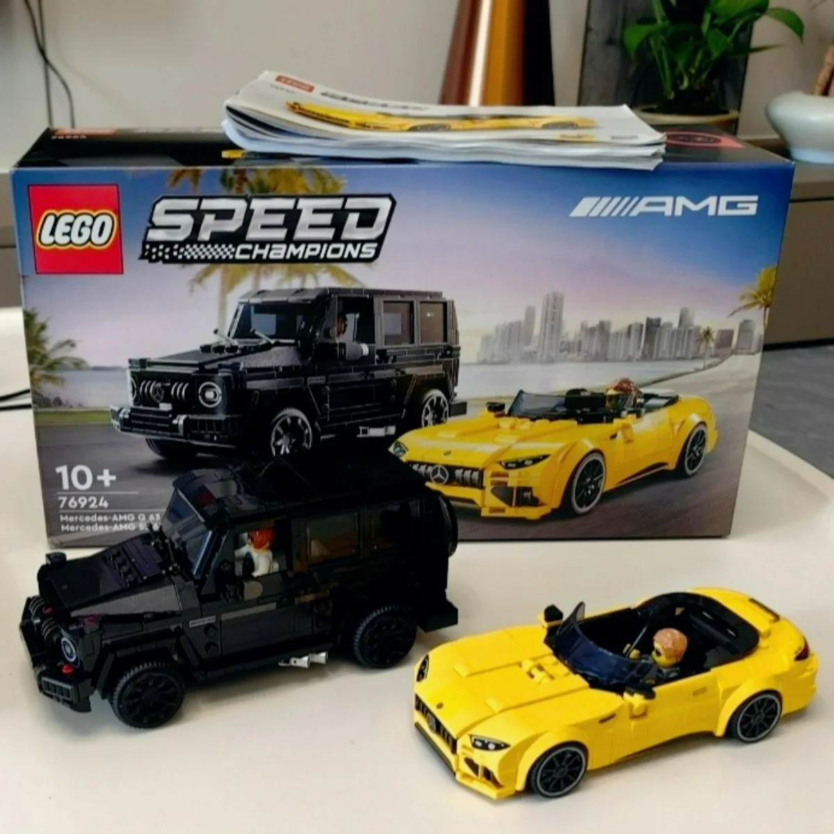 lego-speed-champions-mercedes-amg-g-63-y-mercedes-amg-sl-63-f1-coche-de-juguete-vehiculo-de-formula-1-con-2-minifiguras-de-conductores-regalo-76924