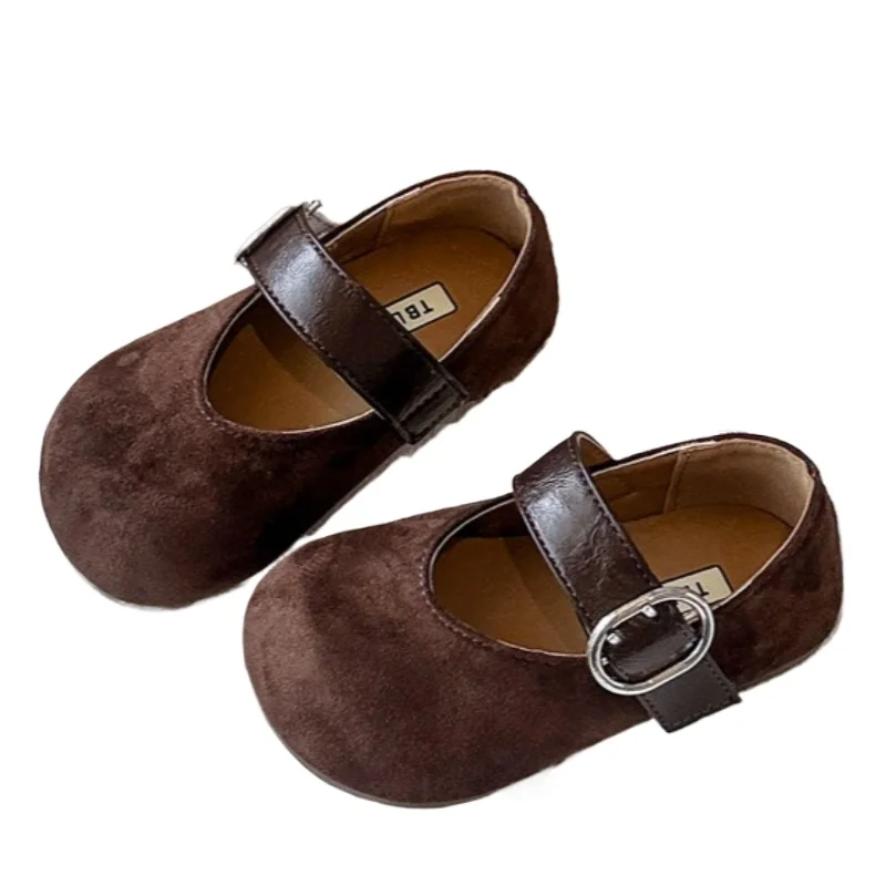 

Chaussures Enfant Fille Fashion Leopard Print Kid Shoe2026spring New Cute Girl Shoe Retro Princess Shoe Brand Girl Leather Shoes