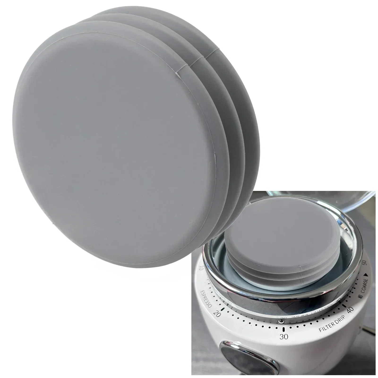 Silicone Retention Bellow Compatible For Zero Coffee Grinder - Grey Coffee Accessories Barista Espresso Barista Tools