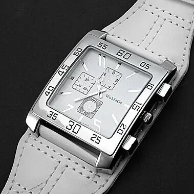 Foreign watch wholesale three eyes decoration Square watch men and women Unisex watch belt watch manufacturers