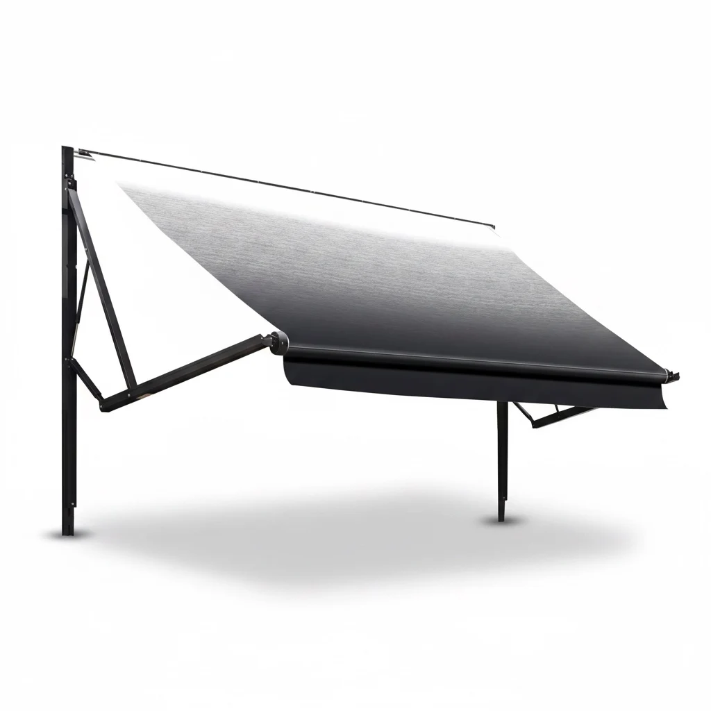 

Electric RV Awning, Heavy Duty Aluminum Frame, Motorized Camper Shade, Waterproof Vinyl Fabric, Roll Awning for Trailers